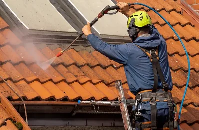Démoussage et hydrofuge de toiture à Montrodat